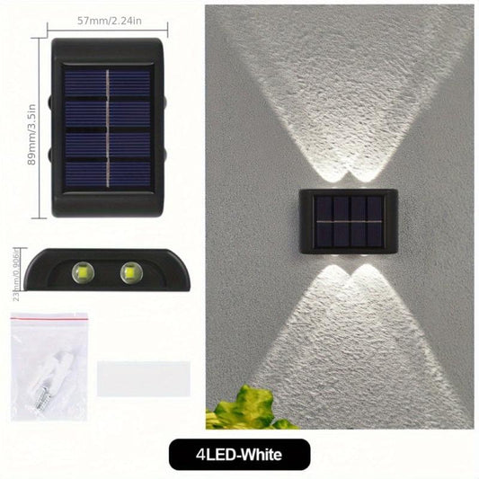 2pcs Solar Up & Down Wall Lights - Brighten Your Outdoor Space