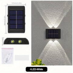 2pcs Solar Up & Down Wall Lights - Brighten Your Outdoor Space