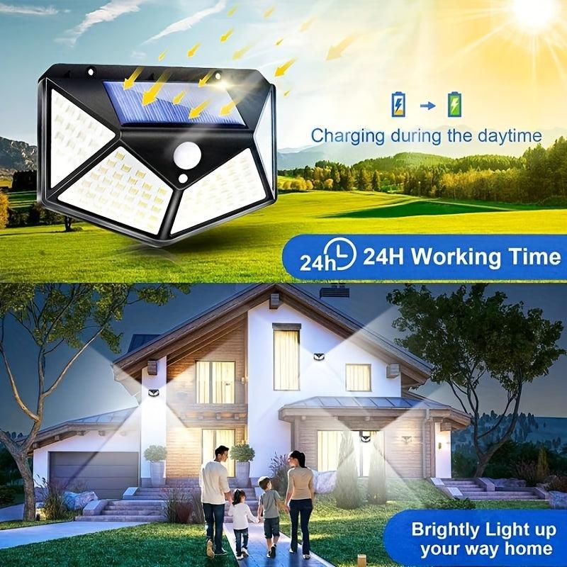 Solar Body Induction Wall Lamp for Outdoor Backyard Garden Fence Patio