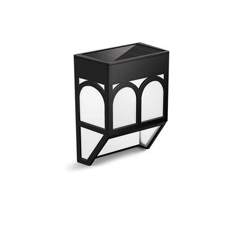 Solar Wall Lamp Vintage Deck Light Outdoor Waterproof Patio Garden Landscape