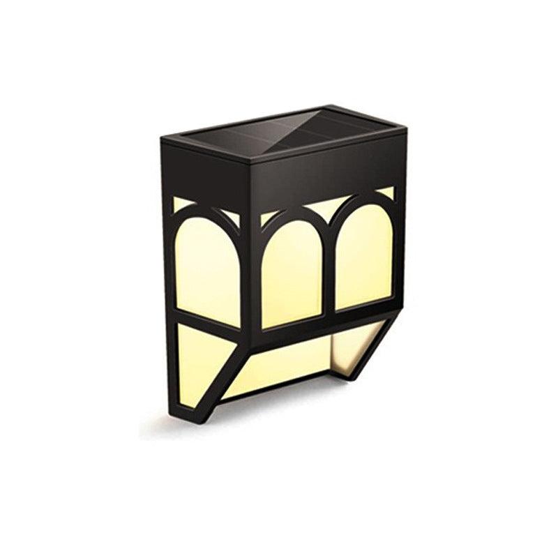 Solar Wall Lamp Vintage Deck Light Outdoor Waterproof Patio Garden Landscape