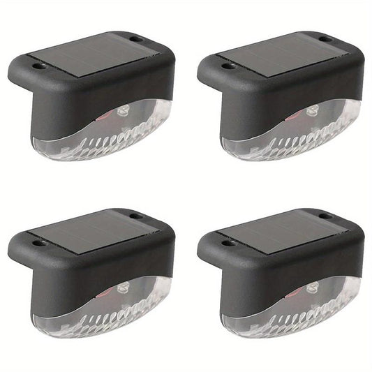 4pcs Solar Deck Lights Outdoor Waterproof Garden Access Lights