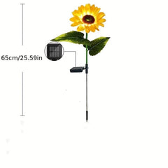 Solar Sunflower Stake Light Outdoor Waterproof LED Landscape Lights