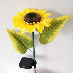 Solar Sunflower Stake Light Outdoor Waterproof LED Landscape Lights