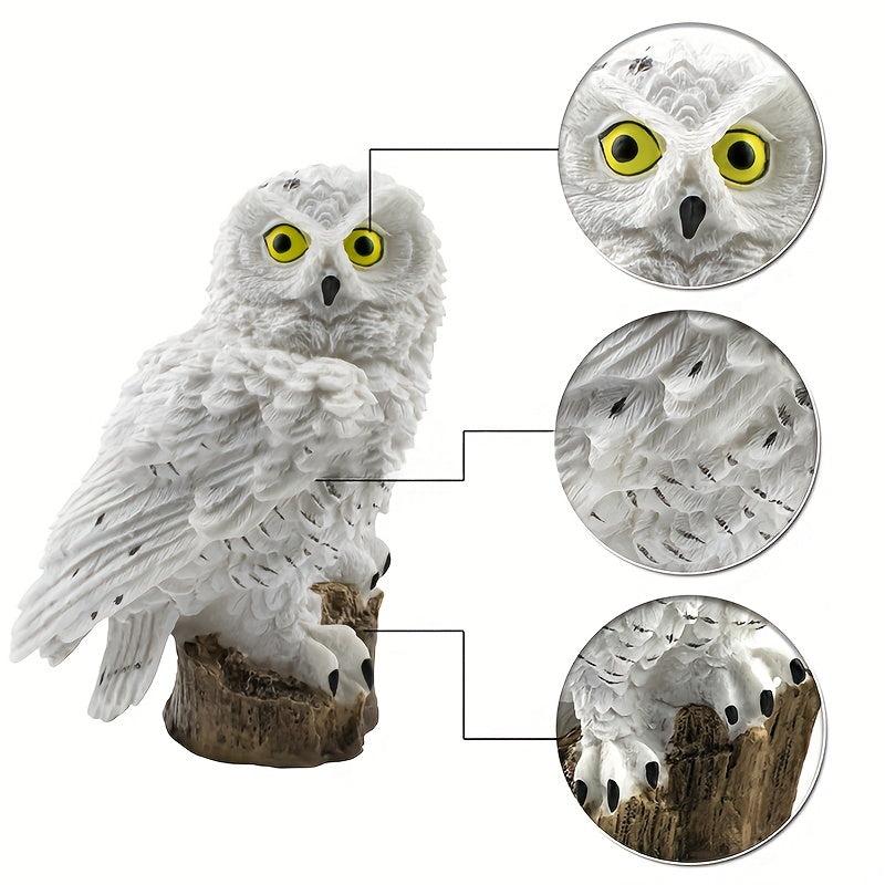 LED Solar Owl Garden Post Lamp Waterproof Automatic Switch Solar Lamp