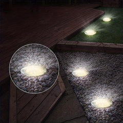 8LED Solar In Ground Lights for Lawns Yards Decks Walkways