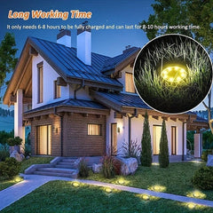 8LED Solar In Ground Lights for Lawns Yards Decks Walkways