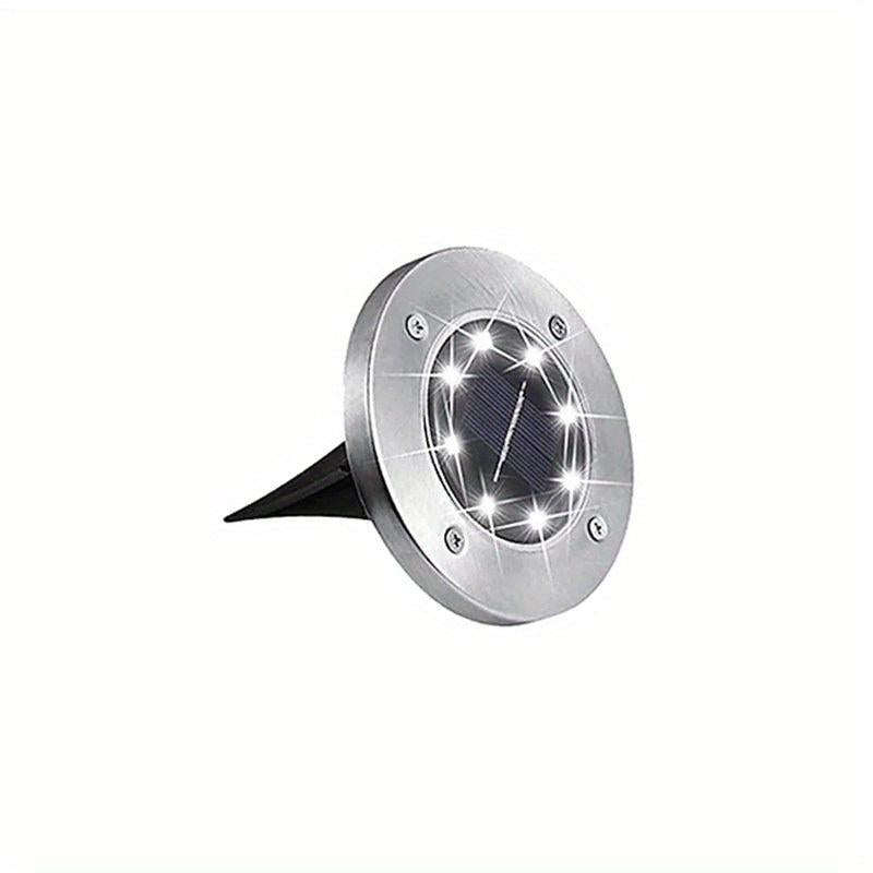 8LED Solar In Ground Lights for Lawns Yards Decks Walkways