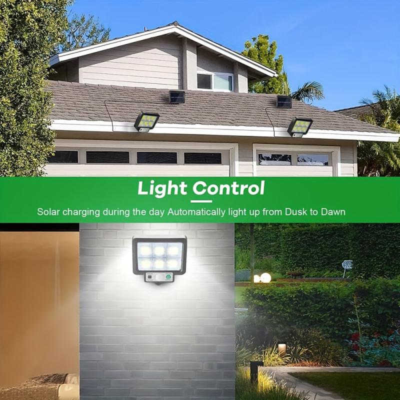Solar Garden Light Motion Sensing IP65 Waterproof - Easy Installation