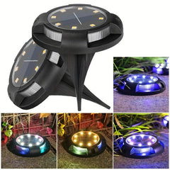 Solar Floor Mounted Light 8 LED Beads PC Waterproof Material G