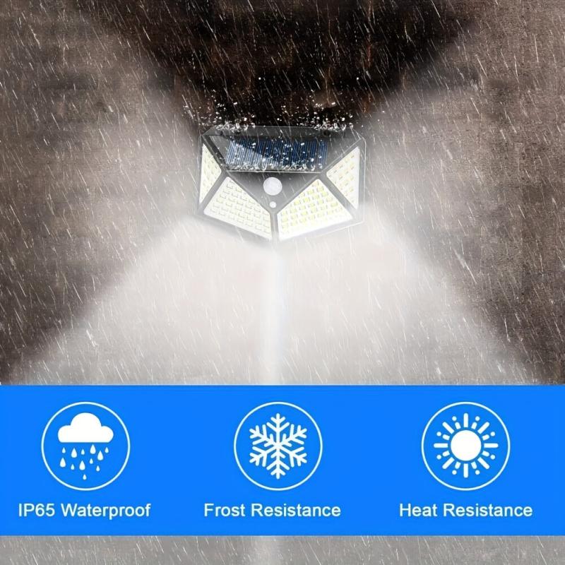 Solar Courtyard Wall Light Home Garden Waterproof LED Street Lights