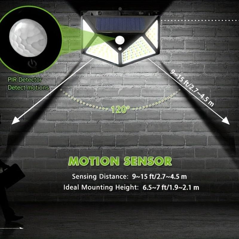Solar Courtyard Wall Light Home Garden Waterproof LED Street Lights