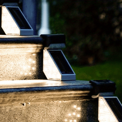 Solar Stair Lights RGB Outdoor IP67LED Garden Brightness 1200