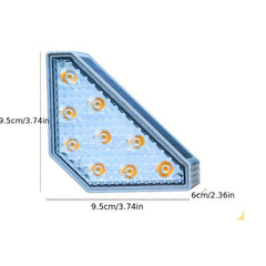 Solar Stair Lights RGB Outdoor IP67LED Garden Brightness 1200