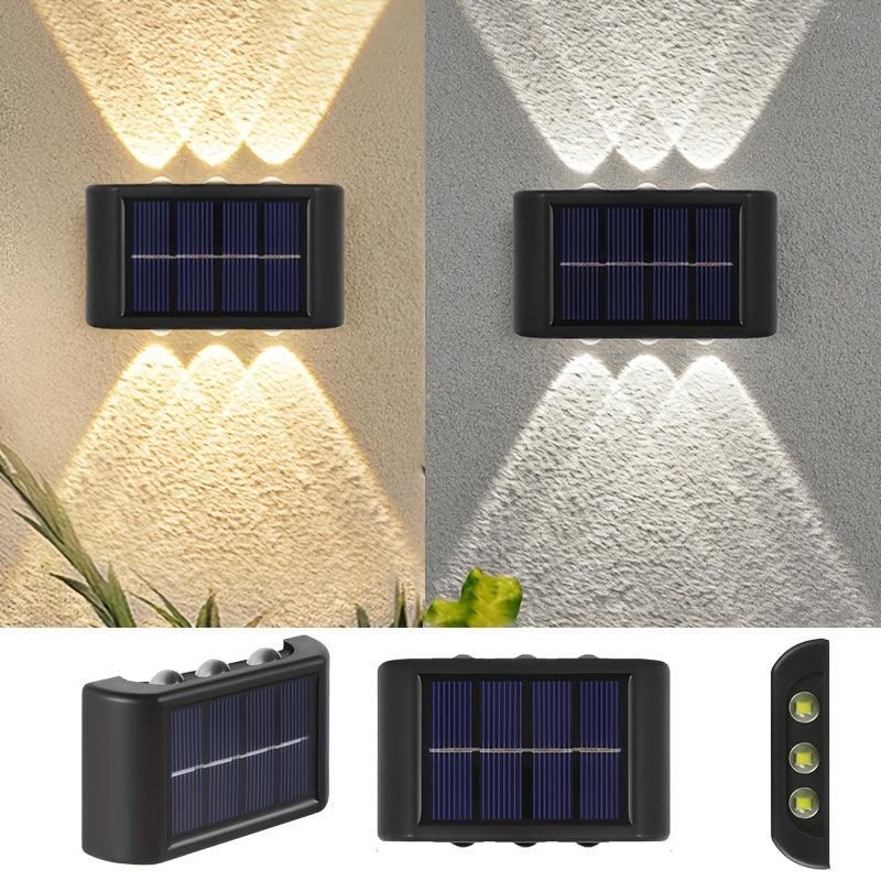 Solar Wall Lamp 6LED Outdoor Courtyard Wall Lamp Garden Decor Fence Wall Lamp