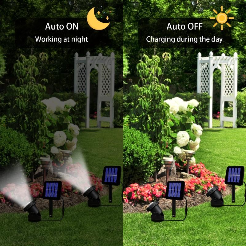 Solar Spot Lights Outdoor LED Waterproof Pond Light Solar Spotlight