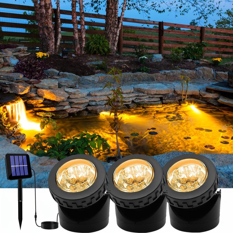 Solar Spot Lights Outdoor LED Waterproof Pond Light Solar Spotlight