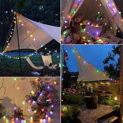 200LED Bubbles Crystal Globe Solar String Lights Waterproof Solar Outdoor Lights