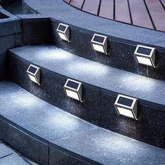 Waterproof Solar Step Lights Outdoor Fence Lighting