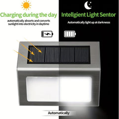 Waterproof Solar Step Lights Outdoor Fence Lighting