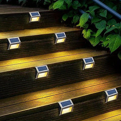 Waterproof Solar Step Lights Outdoor Fence Lighting