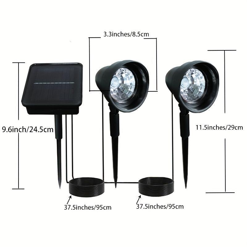 Solar Spot Light Outdoor Waterproof 2 In 1 For Garden Pool Landscape