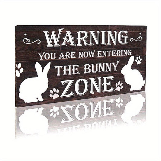 Vintage Tin Sign Funny Rabbit Sign Bunny Rabbit Home Metal Sign