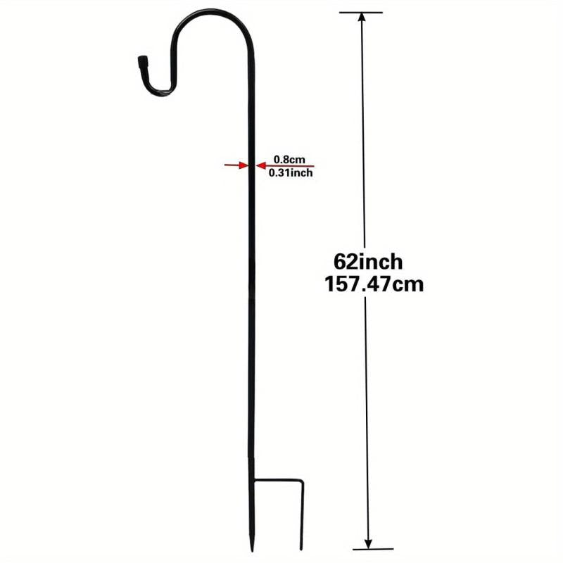 Adjustable Shepherd Hook Garden Bird Feeder Bracket 157 cm