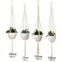 Macrame Hanging Planters Flower Pot Holder Hand Woven Plant Hanger