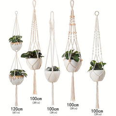 Macrame Hanging Planters Flower Pot Holder Hand Woven Plant Hanger