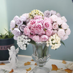 Heads Artificial Flowers Oxidation Resistance Home Wedding Decor