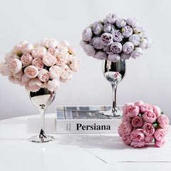 Heads Artificial Flowers Oxidation Resistance Home Wedding Decor