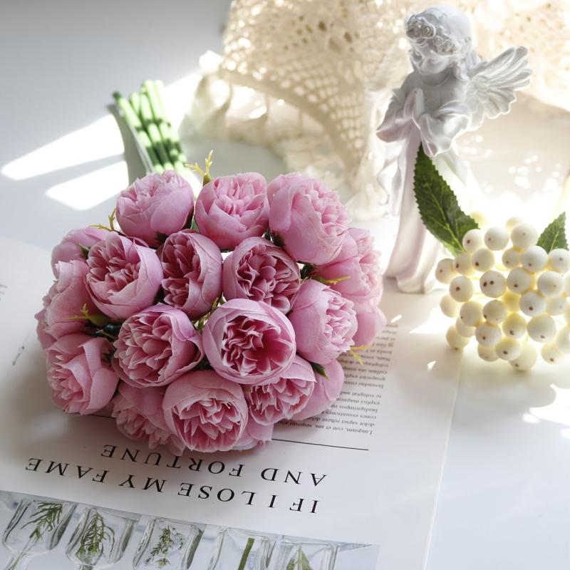 Heads Artificial Flowers Oxidation Resistance Home Wedding Decor