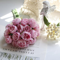 Heads Artificial Flowers Oxidation Resistance Home Wedding Decor