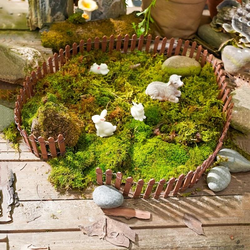 Mini Fence Garden Stakes for Fairy Garden Landscape