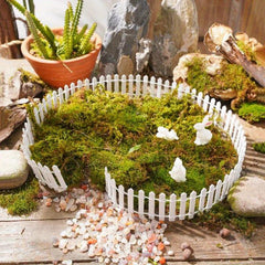 Mini Fence Garden Stakes for Fairy Garden Landscape