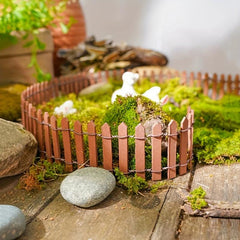 Mini Fence Garden Stakes for Fairy Garden Landscape
