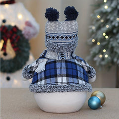 Christmas Fabric Snowman Doll Window Set Ornament Decoration