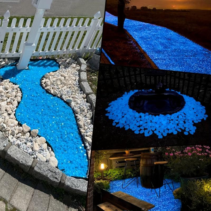 Glow Dark Pebbles for Outdoor Garden Decor