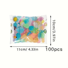 100pcs Glow in the Dark Pebbles for Magical Garden Landscaping