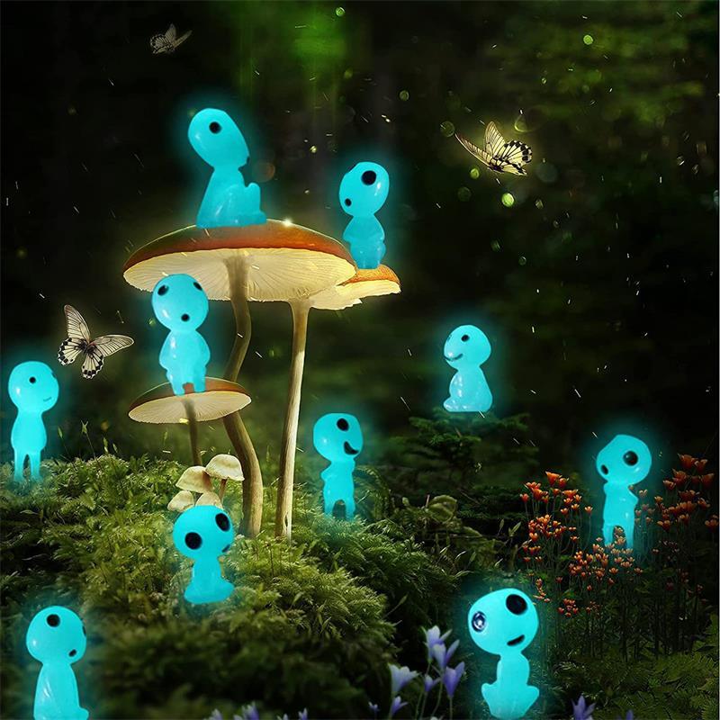 10pcs Glowing Tree Spirits for Outdoor Garden Decor