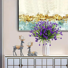8pcs UV Resistant Artificial Flower Bunch for Outdoor and Indoor Decor