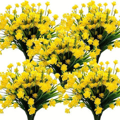 8pcs UV Resistant Artificial Flower Bunch for Outdoor and Indoor Decor