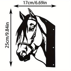 Peeping Horse Wall Decor Outdoor Iron Farm Animal Silhouette