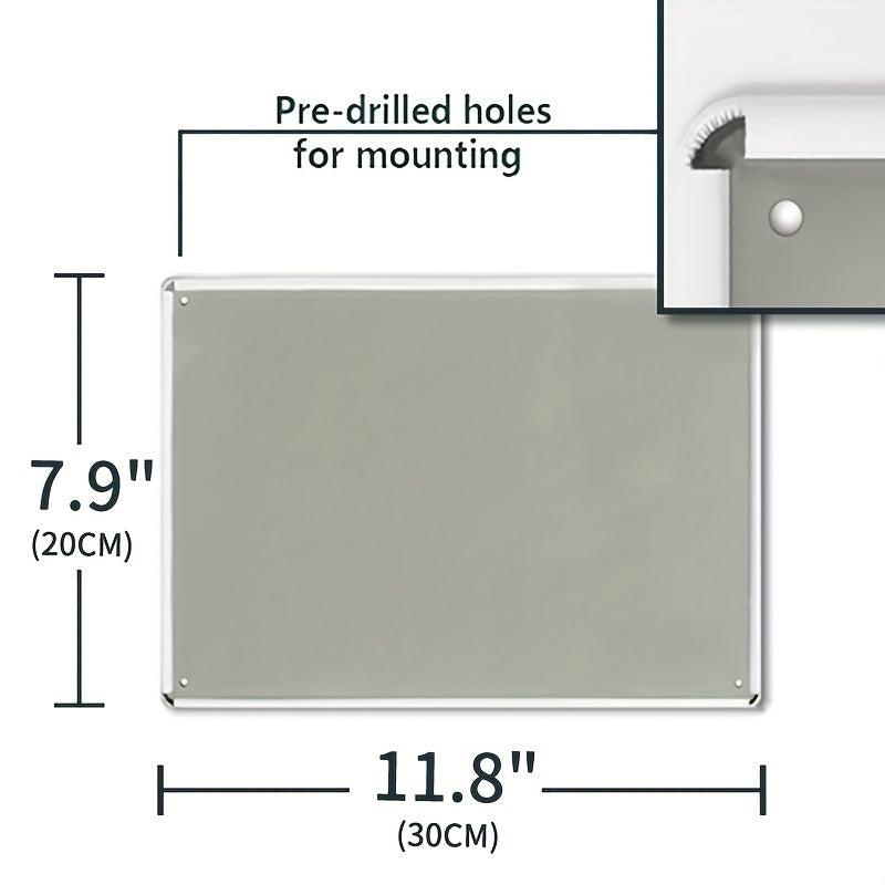 Retro Vintage Quote Metal Tin Sign - BBQ Fun