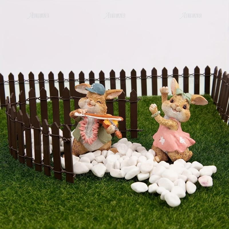 1pc Mini Fairy Tale Garden Fence Wooden Decoration DIY Handicraft Project