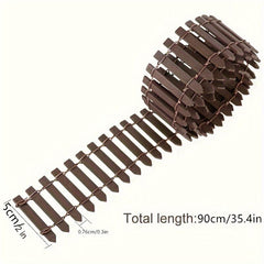 1pc Mini Fairy Tale Garden Fence Wooden Decoration DIY Handicraft Project