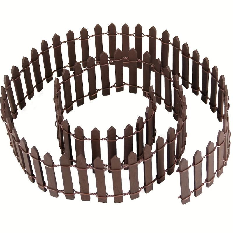1pc Mini Fairy Tale Garden Fence Wooden Decoration DIY Handicraft Project