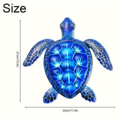 Metal Sea Turtle Wall Decor Hanging Ornament for Home Bedroom Living Room Office