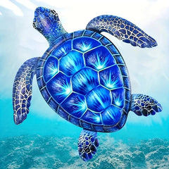 Metal Sea Turtle Wall Decor Hanging Ornament for Home Bedroom Living Room Office